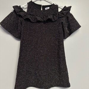 **3 for $15** Girls size 7 Mexx Gray and glittery Cold Shoulder Sheath Dress